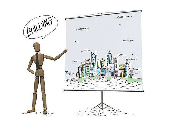 편집이미지 말풍선 비즈니스 부동산 합성일러스트 빌딩 사람없음 설계도 도시 합성 목각인형 개발 이미지편집 AI파일 인형 건설업 건물 재산 파일형식 벡터