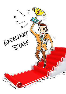 편집이미지 남자 비즈니스 합성일러스트 한명 성인 계단 비즈니스맨 트로피 합성 레드카펫 이미지편집 AI파일 1 사람 직장인 상_우승 파일형식 벡터