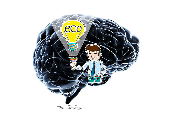 편집이미지 남자 합성일러스트 한명 성인 환경 손전등 뇌 에코 합성 전구모양 그린슈머 이미지편집 AI파일 모양 1 전구 조명 사람 파일형식 벡터