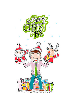 남자 크리스마스 일러스트 산타모자 산타옷 한명 성인 선물상자 산타클로스 루돌프 산타모양 손인형 국내일러스트 AI파일 모양 모자_잡화 1 옷 기념일 인형 사슴 선물 사람 상자 파일형식 벡터