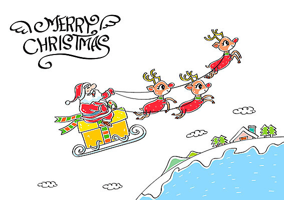 나무 구름 노년 남자 크리스마스 일러스트 캘리그라피 산타옷 산 주택 한명 선물상자 산타클로스 루돌프 썰매 국내일러스트 AI파일 자연요소 식물 1 옷 기념일 사슴 선물 사람 성인 건물 상자 파일형식 벡터