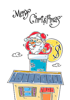 구름 노년 남자 크리스마스 일러스트 캘리그라피 산타옷 주택 굴뚝 한명 산타클로스 달러 보따리 국내일러스트 AI파일 자연요소 1 옷 기념일 돈 사람 성인 건물 파일형식 벡터