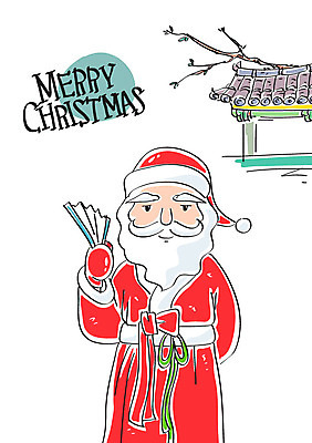 나무 노년 남자 크리스마스 일러스트 캘리그라피 산타옷 기와집 한명 산타클로스 부채 국내일러스트 AI파일 식물 1 옷 기념일 한옥 사람 성인 파일형식 벡터