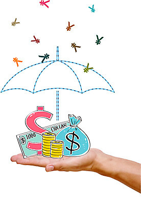 편집이미지 손 우산 합성일러스트 신체부위 경제 달러 동전 화폐기호 돈자루 엔 합성 이미지편집 AI파일 기호 돈 사람 화폐 파일형식 벡터