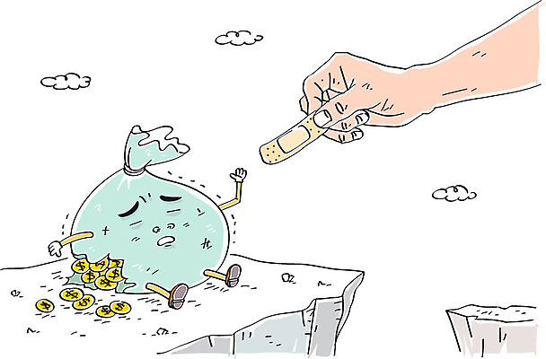 구름 손 일러스트 신체부위 금융 경제 동전 반창고 구멍 돈자루 국내일러스트 AI파일 자연요소 돈 사람 의료용품 파일형식 벡터