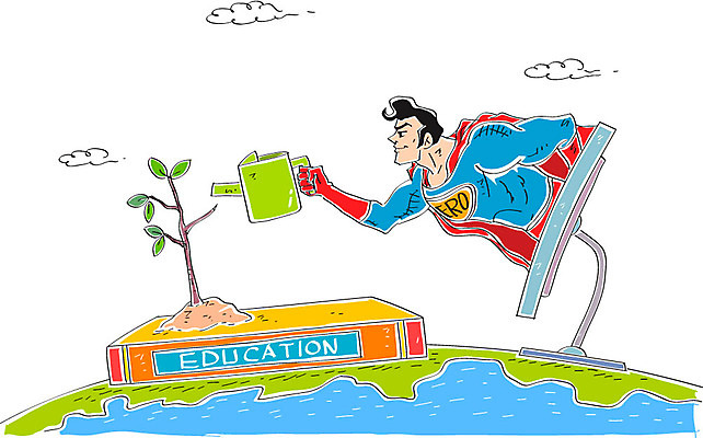 나무 구름 교육 남자 일러스트 한명 성인 책 모니터 물뿌리개 슈퍼맨 영웅 슈퍼맨의상 지구모양 국내일러스트 AI파일 자연요소 모양 식물 1 옷 지구 사람 컴퓨터 파일형식 벡터