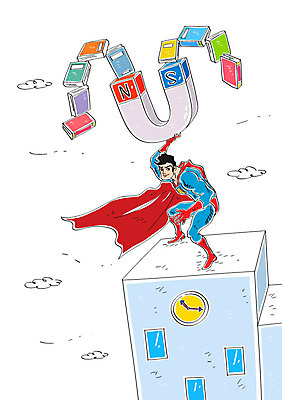 구름 교육 남자 시계 일러스트 학교 한명 성인 책 슈퍼맨 영웅 자석 슈퍼맨의상 국내일러스트 AI파일 자연요소 1 옷 사람 파일형식 벡터