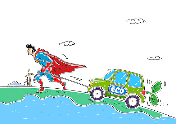 구름 남자 줄 일러스트 자동차 산 한명 성인 새싹 환경 풍력에너지 에코 슈퍼맨 영웅 슈퍼맨의상 그린슈머 국내일러스트 AI파일 자연요소 식물 1 옷 육상교통 사람 그린에너지 파일형식 벡터