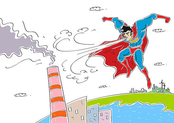 구름 남자 일러스트 공장 한명 성인 환경 연기 슈퍼맨 영웅 슈퍼맨의상 지구모양 국내일러스트 AI파일 자연요소 모양 1 옷 지구 공업 사람 파일형식 벡터