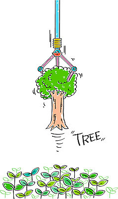 나무 일러스트 사람없음 새싹 환경 뽑기 뽑기머신 국내일러스트 AI파일 식물 파일형식 벡터