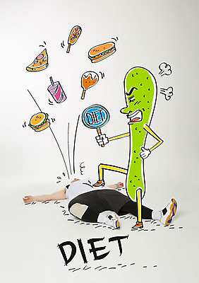 편집이미지 남자 음식 다이어트 오이 피자 패스트푸드 합성일러스트 한명 성인 30대 치킨 한국인 햄버거 합성 핫도그 이미지편집 AI파일 1 채소 서양음식 건강 사람 동양인 장년 인스턴트 닭고기요리 파일형식 벡터