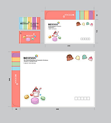 템플릿 명함 명함템플릿 아이스크림 디저트 봉투 서류봉투 편지봉투 사람없음 세트 주황색 패키지 마카롱 봉투템플릿 우편봉투 비즈디자인 봉투디자인 이미지템플릿 AI파일 음식 컬러 편지 우편물 파일형식 벡터