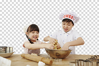 편집 편집이미지 여자 남자 어린이 요리 서기 동양인 소녀 소년 상반신 두명 앞모습 한국인 체험 즐거움 반죽 제빵 PNG 어린이만 편집소스 감정 뷰포인트 컨셉 모션 사람 인종 제과제빵 파일형식