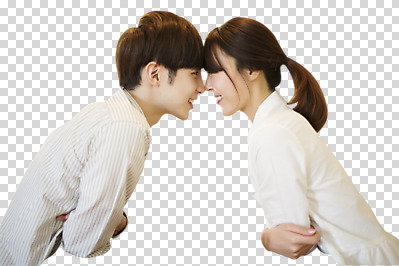 편집 편집이미지 커플 여자 남자 미소 앉기 동양인 상반신 20대 성인 두명 옆모습 다정 한국인 PNG 성인만 얼굴맞대기 편집소스 뷰포인트 컨셉 관계 모션 표정 사람 인종 청년 파일형식