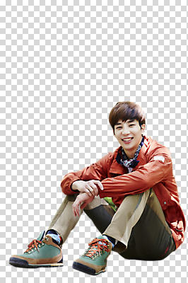 전신 편집 편집이미지 남자 여유 휴식 한명 미소 앉기 동양인 20대 성인 한국인 등산복 PNG 성인남자한명만 편집소스 1 옷 감정 컨셉 모션 표정 사람 인종 청년 등산 남자한명만 성인남자만 파일형식