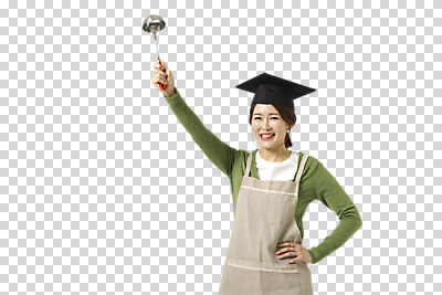 편집 편집이미지 여자 40대 중년 학사모 모션 한명 서기 미소 들기 동양인 상반신 성인 앞모습 앞치마 한국인 국자 주부 PNG 성인여자한명만 중년여자한명만 편집소스 모자_잡화 1 뷰포인트 졸업 주방용품 표정 사람 인종 여자한명만 성인여자만 중년여자만 파일형식