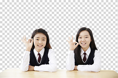편집 편집이미지 여자 교복 고등학생 미소 앉기 동양인 상반신 두명 앞모습 10대 친구 우정 한국인 OK 책상 PNG 십대여자만 편집소스 학생 옷 뷰포인트 가구 관계 모션 청소년 표정 사람 인종 손짓 여자만 십대만 파일형식