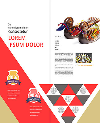 PSD 템플릿 편집 표지디자인 북디자인 출판디자인 내지 리플렛 2단접지 북커버 새해 팜플렛 사람없음 삼각형 선물세트 청둥오리 굴비 새해선물 이미지템플릿 도형 오리 선물 어류 파일형식 명절선물