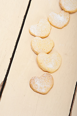 포토 JPG 해외이미지 디저트 사람없음 쿠키 하트 일렬 베이지색 해외포토 모양 음식 컬러 파일형식 이미지허브