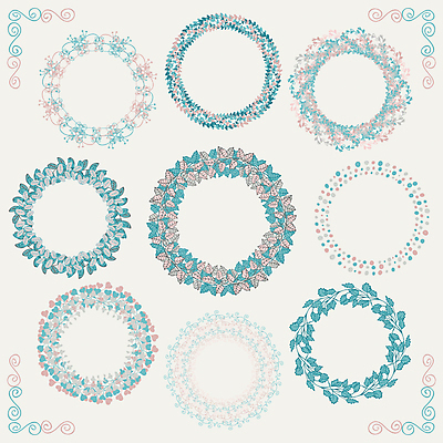 포토 JPG 해외이미지 잎 사람없음 파란색 원형프레임 해외202004 해외포토 식물 컬러 프레임 원형 파일형식 이미지허브