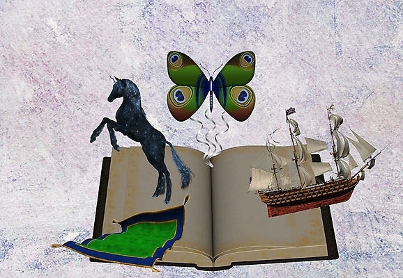 포토 JPG 해외이미지 상상 이야기 사람없음 책 독서 공상 마법 해외202004 해외포토 파일형식 이미지허브