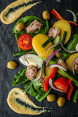 포토 JPG 해외이미지 전통 음식 조각 백그라운드 토마토 채소 양파 감자 요리 사람없음 빨간색 세로 초록색 노란색 계란 검은색 식사 샐러드 흰색 혼합 지중해 참치 먹기 머스터드 준비 올리브 프랑스어 해외202004 해외포토 문자 열매 바다 컬러 모션 어류 알 소스_음식 파일형식 이미지허브