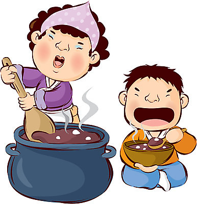 EPS 캐릭터 계절 여자 남자 어린이 겨울 일러스트 엄마 사람 소년 두명 절기 아줌마 동지 팥죽 국내일러스트 일러캐릭터 중년 가족 주부 죽 파일형식 벡터