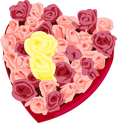 EPS 클립아트 식물 프로포즈 일러스트 화이트데이 발렌타인데이 선물포장 선물 사랑 사람없음 흰색 하트 애정표현 꽃상자 국내일러스트 모양 꽃 감정 컬러 포장 데이이벤트 상자 표현 파일형식 벡터