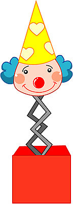 EPS 생활용품 일러스트 선물 사람없음 장난감 놀이용품 피에로 삐에로인형 국내일러스트 인형 오브젝트 파일형식 벡터