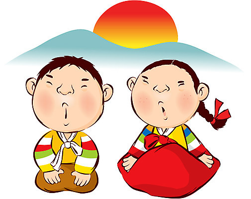 EPS 캐릭터 커플 계절 여자 명절 남자 어린이 겨울 일러스트 전통캐릭터 새해 사람 소녀 소년 두명 설날 새해인사 전통의상 한복 절기 대한 어린이만 국내일러스트 일러캐릭터 한국전통 전통 기념일 관계 인사 파일형식 벡터