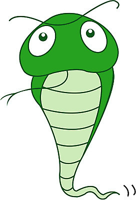 EPS 클립아트 동물 척추동물 캐릭터 한마리 일러스트 파충류 사람없음 봄 십이지신 운세 뱀띠 뱀 코브라 일러캐릭터 1 계절 파일형식 벡터