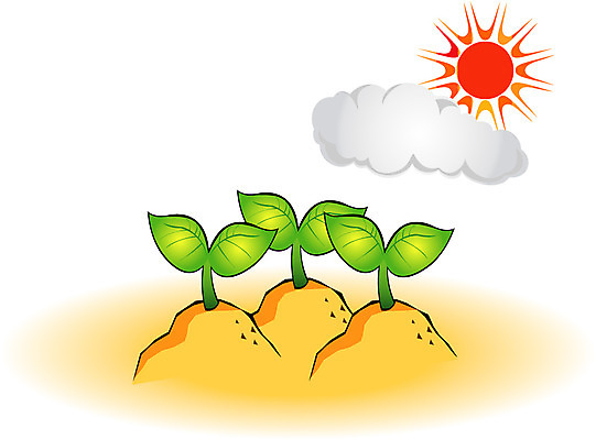 EPS 주간 클립아트 식물 구름 사계절 계절 일러스트 자연 사람없음 야외 초록색 태양 새싹 흙 봄 국내일러스트 자연요소 컬러 생태계 파일형식 벡터