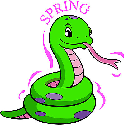 EPS 클립아트 동물 척추동물 캐릭터 계절 일러스트 파충류 사람없음 봄 십이지신 운세 뱀띠 구렁이 방울뱀 일러캐릭터 뱀 파일형식 벡터