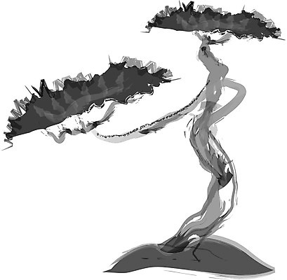 EPS 나무 식물 예술 일러스트 회화 수묵화 미술 사람없음 소나무 그림 노송 국내일러스트 문화예술 말하기 파일형식 벡터