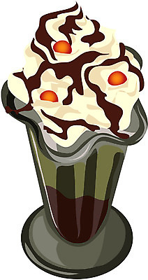 EPS 음료 음식 일러스트 아이스크림 디저트 사람없음 컵 파르페 초코아이스크림 국내일러스트 식기 파일형식 벡터