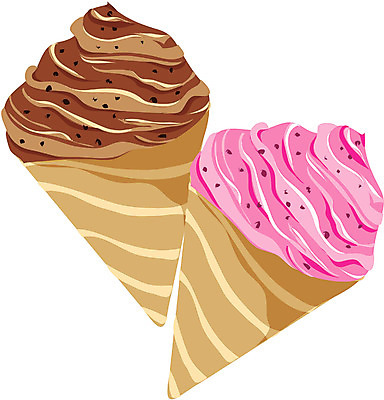 EPS 음식 일러스트 아이스크림 디저트 사람없음 딸기아이스크림 초코아이스크림 국내일러스트 파일형식 벡터