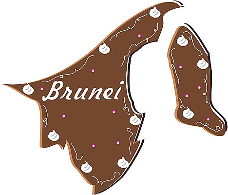 EPS 클립아트 해외 나라 지구 음식 지도 일러스트 디저트 발렌타인데이 사람없음 세계 케이크 초콜릿 브루나이 지명 국내일러스트 데이이벤트 파일형식 벡터