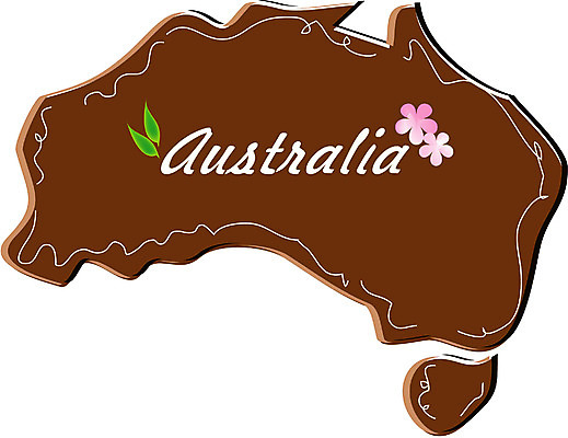 EPS 클립아트 해외 나라 지구 음식 외국문화 지도 일러스트 디저트 발렌타인데이 사람없음 세계 케이크 초콜릿 오세아니아 호주 호주문화 지명 국내일러스트 문화 데이이벤트 서양문화 파일형식 벡터