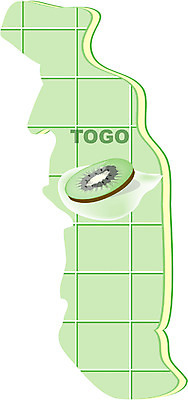 EPS 클립아트 해외 나라 지구 외국문화 지도 과일 일러스트 아프리카 키위 사람없음 세계 토고 지명 국내일러스트 문화 파일형식 벡터 서아프리카