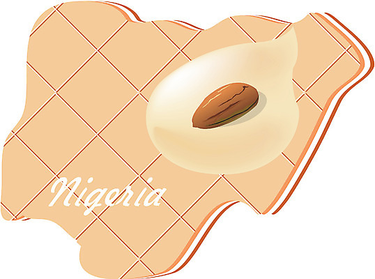 EPS 클립아트 해외 나라 지구 외국문화 지도 일러스트 아프리카 사람없음 세계 쿠키 과자 아몬드 나이지리아 지명 국내일러스트 문화 디저트 견과류 파일형식 벡터 서아프리카