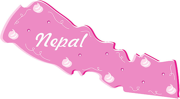 EPS 클립아트 해외 나라 아시아 지구 외국문화 지도 일러스트 사람없음 세계 과자 네팔 네팔문화 지명 국내일러스트 동양문화 문화 디저트 파일형식 벡터