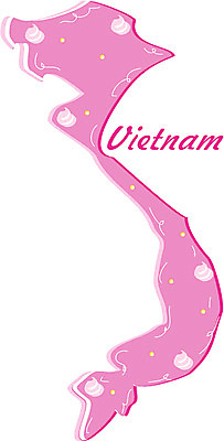 EPS 클립아트 해외 나라 아시아 지구 외국문화 지도 일러스트 사람없음 세계 과자 베트남 베트남문화 지명 국내일러스트 동양문화 문화 디저트 동남아시아 파일형식 벡터