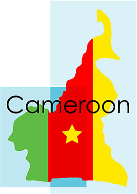 EPS 클립아트 나라 지구 외국문화 지도 일러스트 아프리카 사람없음 세계 국기 영토 국토 카메룬 지명 국내일러스트 문화 파일형식 벡터