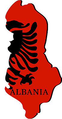 EPS 클립아트 유럽 나라 지구 외국문화 지도 일러스트 사람없음 세계 국기 영토 국토 알바니아 지명 국내일러스트 문화 파일형식 벡터 남유럽