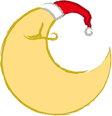 자연요소 클립아트 기념일 크리스마스 일러스트 산타모자 달 초승달 국내일러스트 모자_잡화 이벤트