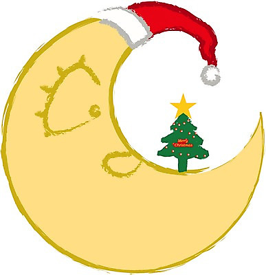 자연요소 클립아트 기념일 크리스마스 일러스트 산타모자 크리스마스트리 달 초승달 국내일러스트 모자_잡화 이벤트