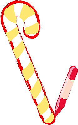 클립아트 기념일 크리스마스장식 크리스마스 일러스트 지팡이 크리스마스용품 색연필 장식 연필 그리기 오브젝트 그림 장식지팡이 국내일러스트 모션 학용품 이벤트 필기구 용품