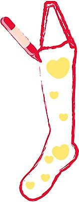 클립아트 옷 기념일 크리스마스 일러스트 색연필 양말 연필 그리기 그림 국내일러스트 모션 학용품 이벤트 필기구