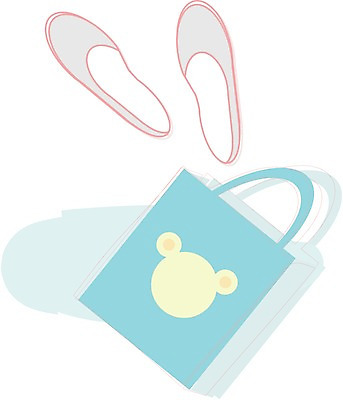 클립아트 잡화 생활용품 신발 가방 일러스트 교실 학교 실내화 사무용품 주머니 오브젝트 보조가방 신발주머니 국내일러스트 교육 문구용품