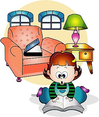 클립아트 여자 초등학생 어린이 거실 의자 일러스트 가정 가족 한명 사람 소녀 소파 스탠드 가정학습 여자만 여자한명만 어린이만 소녀한명만 국내일러스트 1 학생 교육 가구 관계 조명 소녀만